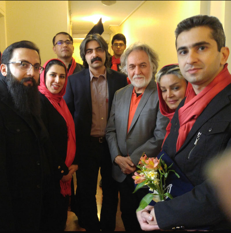 امیر حسین گرشاسبی در کنار استاد کامران یعقوبی ، استاد شاهو عندلیبی و استاد مجید درخشانی