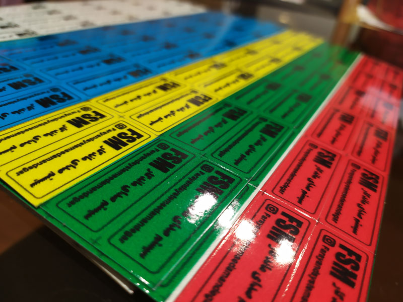 رنگ بندی لیبل های اموال